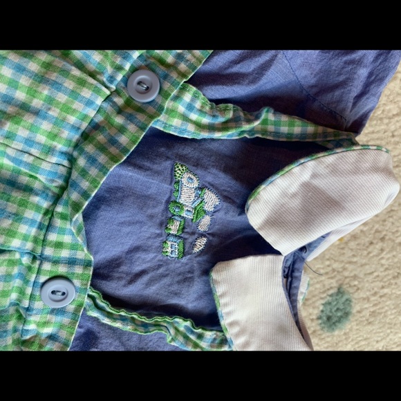 Vintage Train Baby Outfit - Picture 2 of 2